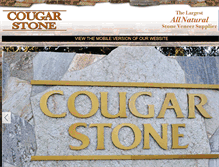 Tablet Screenshot of cougarstone.com